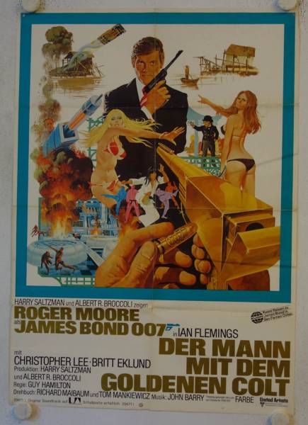 The Man with the Golden Gun original release german movie poster